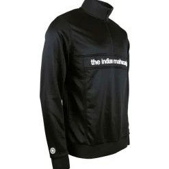 The Indian Maharadja Hockeykleding* Poly Terry Half Zip hockeytrui junior black