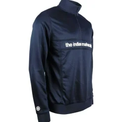 The Indian Maharadja Hockeykleding* Poly Terry Half Zip hockeytrui heren navy