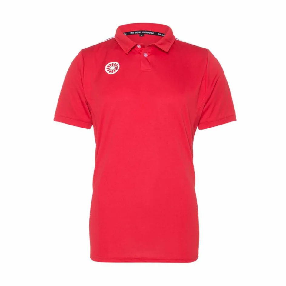 The Indian Maharadja Tenniskleding* Tech tennispolo heren red