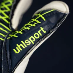 Uhlsport Keepershandschoenen*Prediction Soft Flex Frame keepershandschoenen marine white fluo yellow