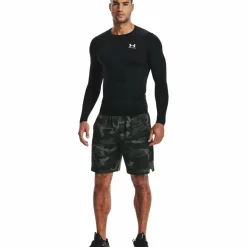 Under Armour Sportshirt* HeatGear LS shirt heren black white