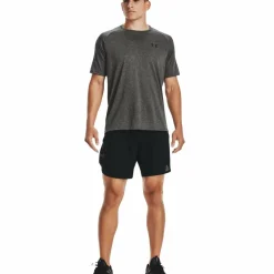 Under Armour Sportshirt* Tech 2.0 shirt heren carbon heather black