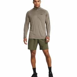 Under Armour Sportbroek* Tech Woven Wordmark short heren marine OD green black