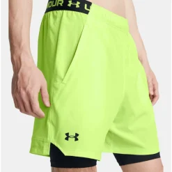 Under Armour Sportbroek* Vanish Woven 2-in-1 short heren morph green black