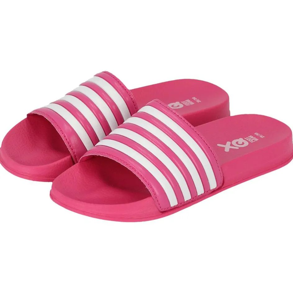 XQ Badslippers|Slippers*000133894006 slippers junior fuchsia white