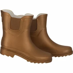 XQ Regenkleding & -Laarzen*Chelsea regenlaarzen dames bronze metallic