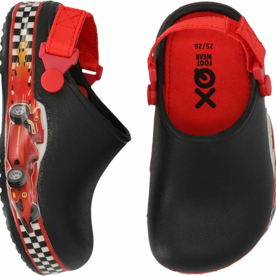 XQ Schoenen*Race klompen junior black